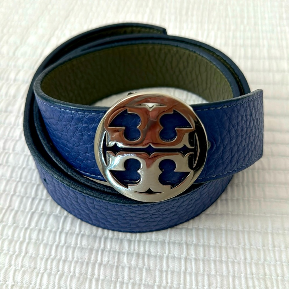 Reversible leather belt